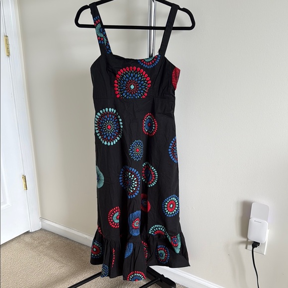 Kate Spade Firework Floral Al Fresco Midi Dress - Picture 4 of 5